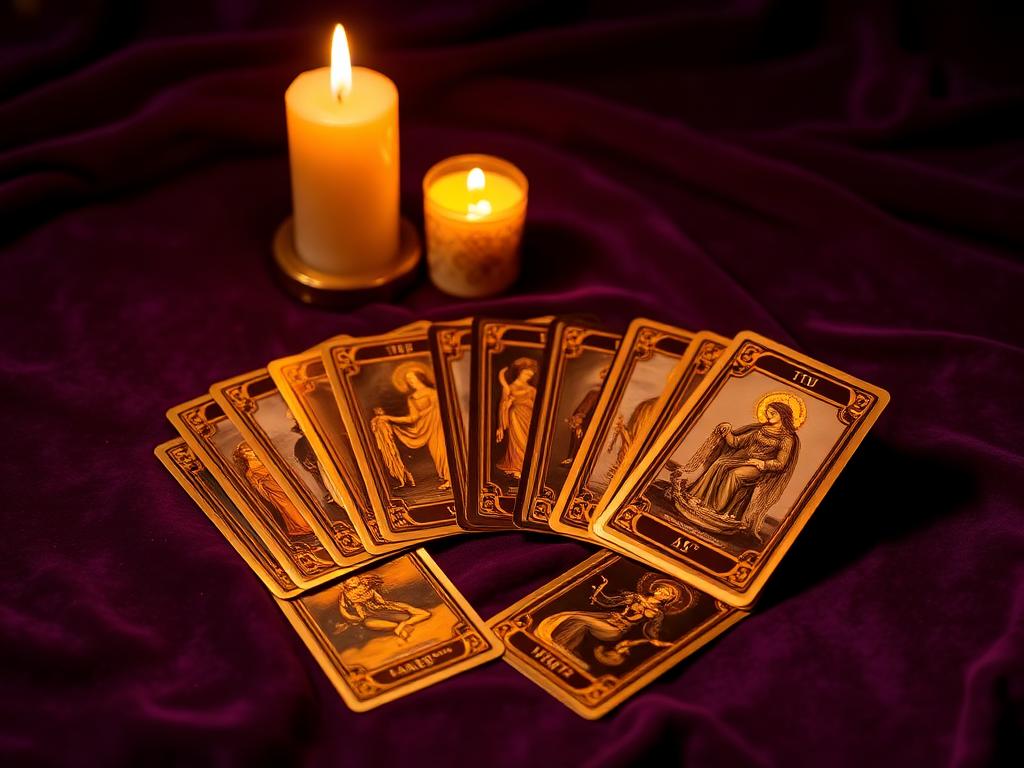 Lectura de tarot a la luz de las velas